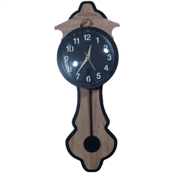 Galaxy Duvar Saati Da-016 Siyah Sarkaçlı