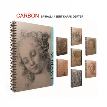 Gıpta Carbon A5 Spiralli Sert Kapak Defter 96 Yaprak Düz 5609