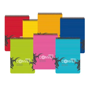 Gıpta Convex A5 Spiralli Bloknot 100 Yaprak Kareli 1396