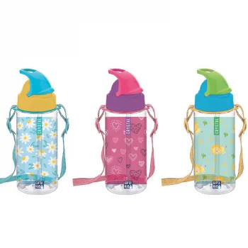 Gıpta Crystal Tritan Desenli Pipetli Matara 500 Cc 4-k750700-5001