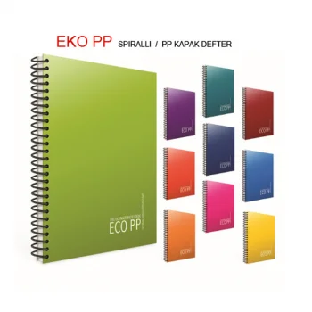 Gıpta Eko A4 Spiralli Pp Kapak Defter 100 Yaprak Çizgili 2032
