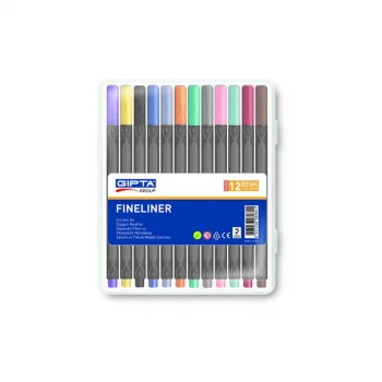 Gıpta Fineliner Kalem 0.4 Mm -üçgen-12 Renk K6060