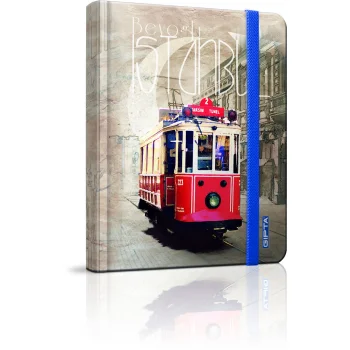 Gıpta İstanbul 13x21 Sert Kapak Defter 96 Yaprak Çizgili St 2002