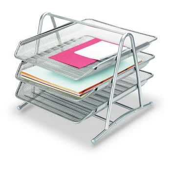 Gıpta Met.3 Kat Hareketli Evraf Rafı Gümüş F000600