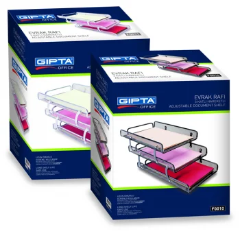 Gıpta Metal Masa Seti 3 Kat Hareket Gümüş  F001100