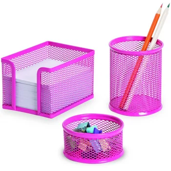 Gıpta Metal Masa Seti 3 Parça Pembe F003300