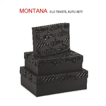Gıpta Montana 3lü Tekstil Hediye Kutusu Set 4-bx12550-2161