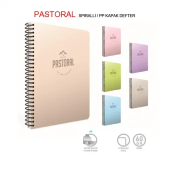 Gıpta Pastoral 17x24 Spiralli Pp Kapak Defter 96 Yaprak Çizgili 3253