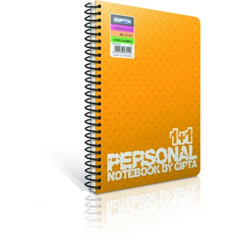 Gıpta Personal A4 Spiralli Ayraçlı Kon. Pp Kapak Defter 100 Yaprak 2166