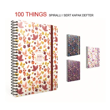 Gıpta Things 17x24 Spiralli Sert Kapak Defter 100 Yaprak Çizgili 5529
