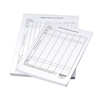 Gülpaş Öğrenci Yoklama Fişi 10 Ders 100 Lü 456