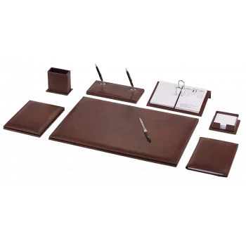 Gülpaş Sümen Takımı Lüx 9 Parça Suni Deri Klasik Kahve 261