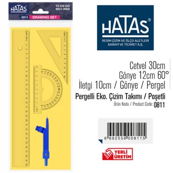 Hatas Çizim Takimi Ekonomik Pergelli 0811