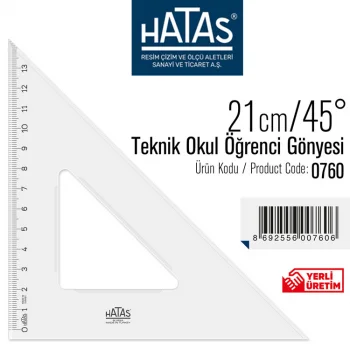 Hatas Gönye 21/45 Teknik Okul Öğrenci Tipi 0760