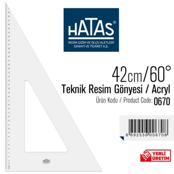 Hatas Gönye 42/60 Teknik Resim 0670