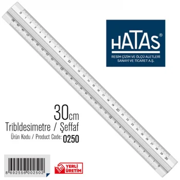 Hatas Tribldesimetre 30 Cm Şeffaf 0250