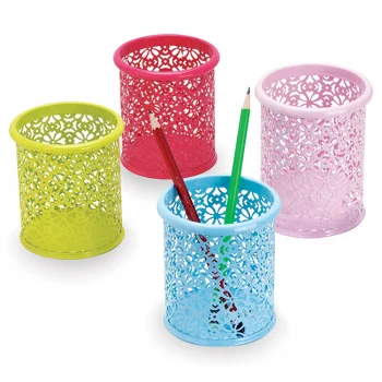 İnox  0843 Dekoratıf  Metal Kalemlık 4 Renk