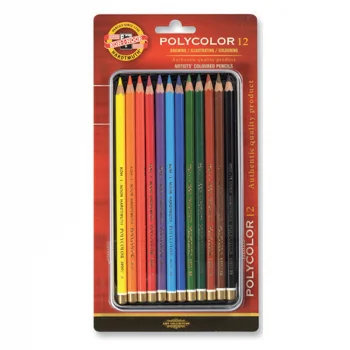 Kohinoor Set Polycolor 12li Kuru Boya 3822-012010