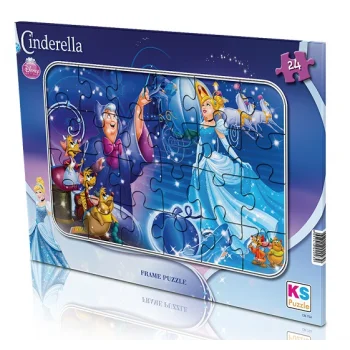 Ks Games Puzzle 24 Parça Cinderella Frame Crl704 Ksgm