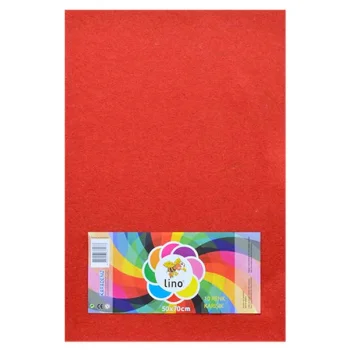Lino Keçe 50*70 Cm Kırmızı 10lu Paket 2732jq