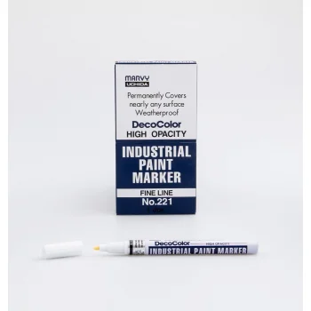 Marvy 728 White Indtstrtal Patnt Markör