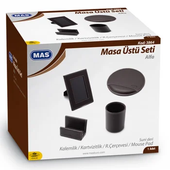 Mas Masaüstü Seti 3864 Deri Alfa