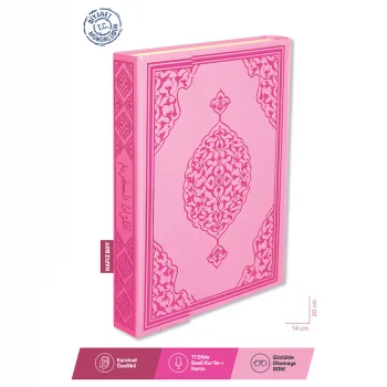 Merve Yayınları Kuranı Kerim Hafız Boy Pembe Rmzn