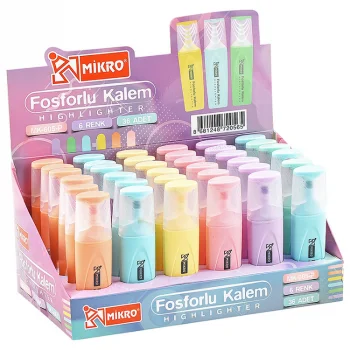 Mikro Fosforlu Kalem Mk-605p-36 Renkli
