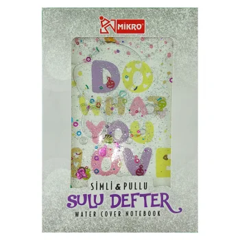 Mikro Okul Defteri Beyaz Kapak Simli Pullu Sulu Nt-255 Shnk