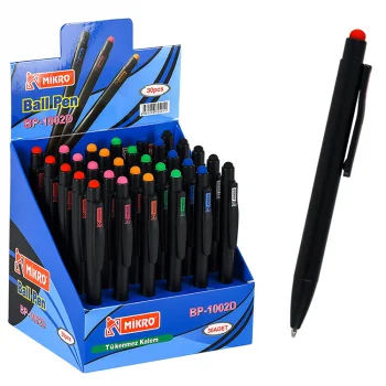 Mikro Tükenmez Kalem 1002d-30 Kısa Standlı Dok. Metal Kod:1002st Shnk