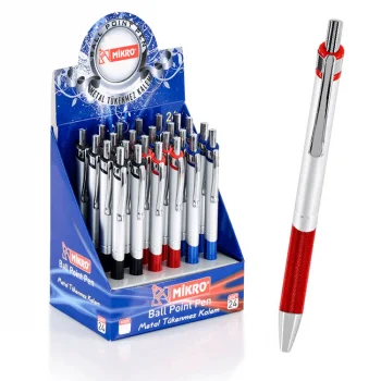 Mikro Tükenmez Kalem St. 1007-24 Standlı Shnk