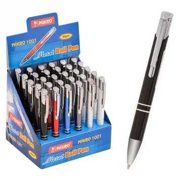 Mikro Tükenmez Kalem St.1001 B/p 30 Metal Standlı 1001st Shnk