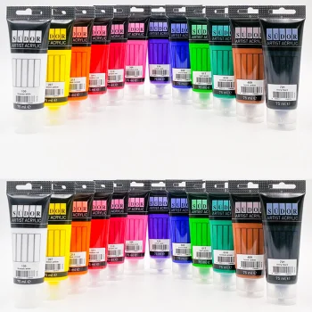 Monalisa Akrilik Boya Tüp 12li 75 Ml Set Ma075-x12