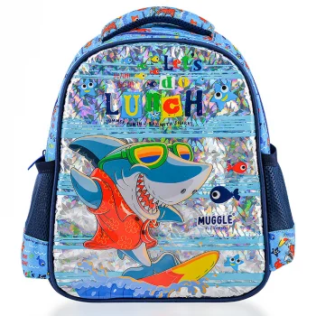 Muggle Mu-0051 Cute Shark Anaokul Çantası Mu0051 Shnk
