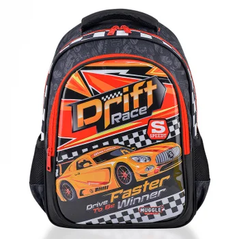 Muggle Mu-9475 Drift Car Siyah Okul Çantası-mu9475 Shnk