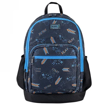 Muggle Okul Çantası Mu-0389 Game Over Siyah Shnk