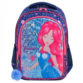 Muggle Okul Çantası Mu-8836 Marmaid Lacivert Shnk