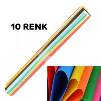 My Lesson Rulo Fon Karton Karışık Renk 10lu 48*68 3340