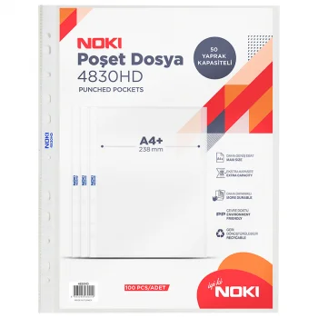 Noki 4830 Hd Poşet Dosya 100lü Pk.