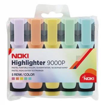Noki Pastel Fosforlu Kalem 5li Pvc 9000p5pvc