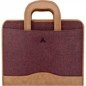 Önder Exclusive Gizli Saplı Evrak Çantası Bordo 802-08
