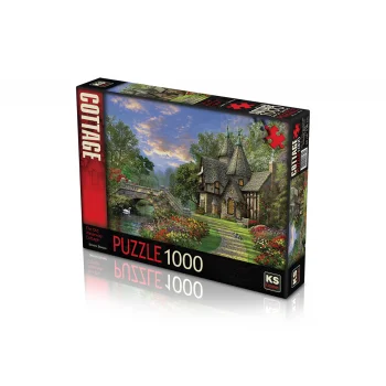 Onur 11355 Puzzle 1000 The Old Waterway Cottage
