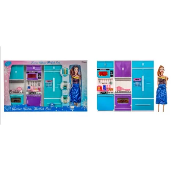 Oyd-02335 Bebekli Karlar Ülkesi Mutfak Seti_3 Ünite