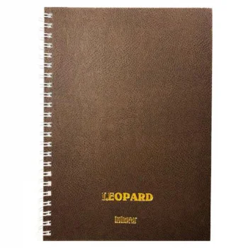 Özgün A4 Cilt Bezli Leopar Sert Kapak Defter Kareli 4 Renk 120 Yaprak Ürün Kodu:4299