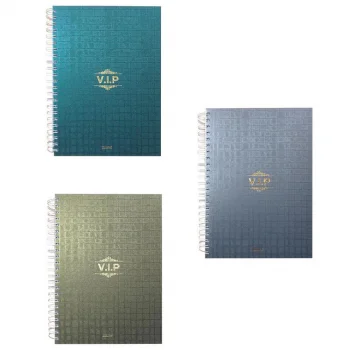Özgün A4 Cilt Bezli Vip Sert Kapak Defter Çizgili 180 Yaprak Ürün Kodu:1533