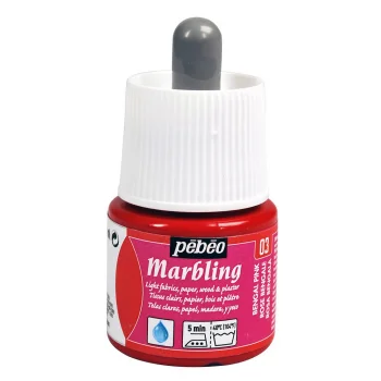 Pebeo 130-03 Marblıng Ebru Boyası 45 Ml Koyu Pembe