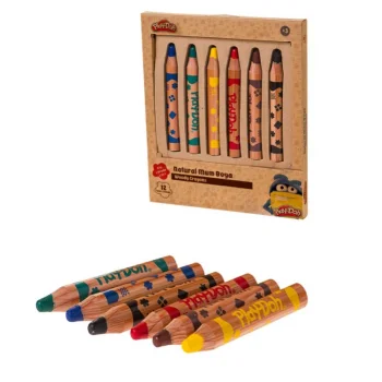 Play Doh Play-cr009 6 Renk Crayon İkisi Bir Arada