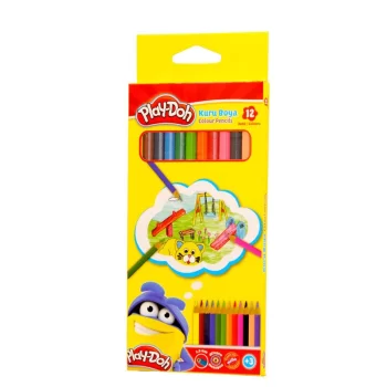 Play Doh 12 Renk Kuruboya Tam Boy Play-ku001