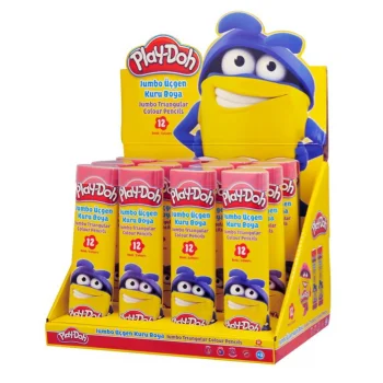 Play Doh Play-ku006 12 Renk Jumbo Üçg.kuruboya Tüp