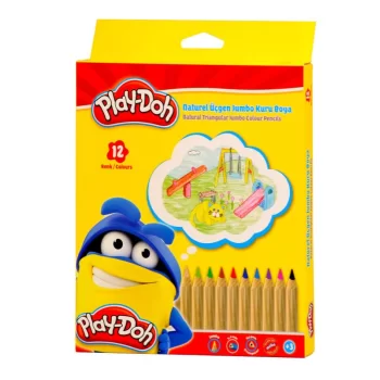 Play Doh 12 Renk Naturel Jumbo Kuruboya Play-ku009